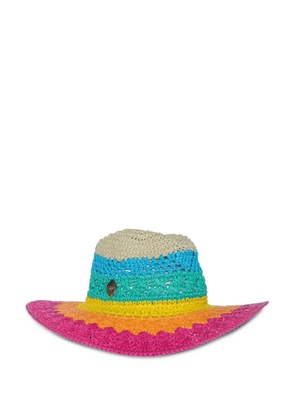 Kurt Geiger London London Rainbow woven fedora - Pink