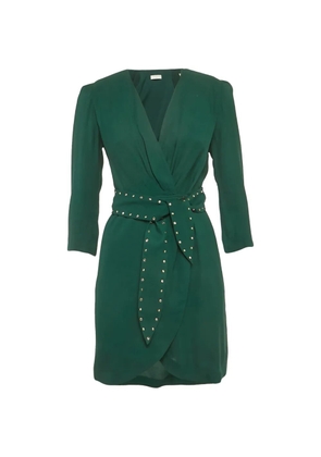SANDRO long-sleeve mini dress - Green