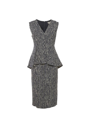 Sportmax striped midi dress - Blue