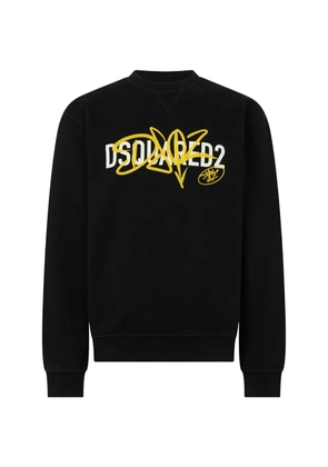DSQUARED2 graffiti cool fit crewneck sweatshirt - Black