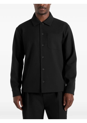 Manière De Voir Valentin in black tailored overshirt