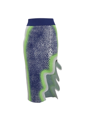 PH5 Holly wavy-edge pencil skirt - Blue