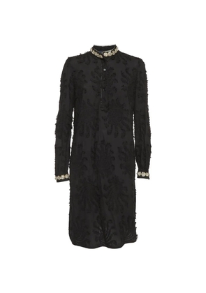 Cavalli Class embellished cotton mini dress - Black
