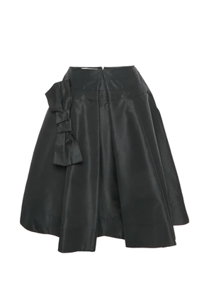 Prada Pre-Owned bow-detail pleated mini skirt - Black