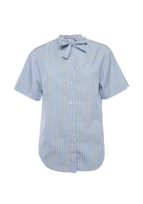 SANDRO Jacob neck-tie shirt - Blue