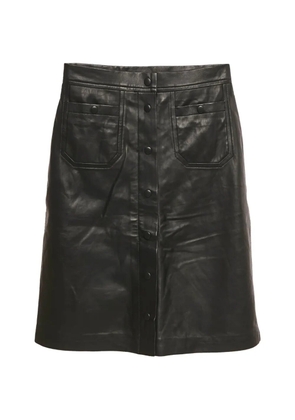 MUNTHE button-front A-line midi skirt - Black