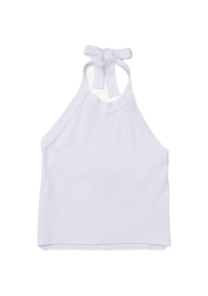 Camiel Fortgens ribbed halterneck top - White
