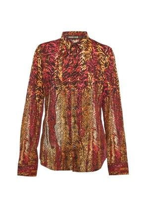 Roberto Cavalli Vintage abstract-print long-sleeve shirt - Red