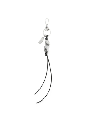 MM6 Maison Margiela leather lanyard keyring - Silver