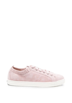 AGL Suzie ruffled-collar sneakers - Pink