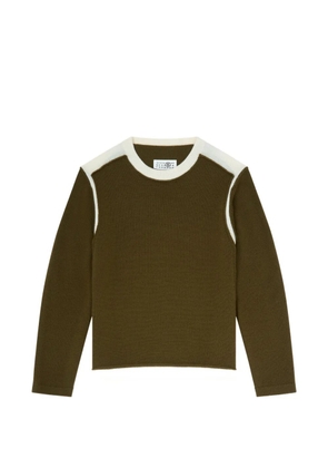 MM6 Maison Margiela crew neck jumper - Green