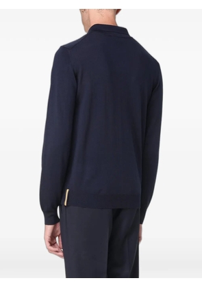 K-Way long-sleeve polo shirt - Blue