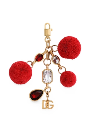 Dolce & Gabbana metal keychain with charms - Gold