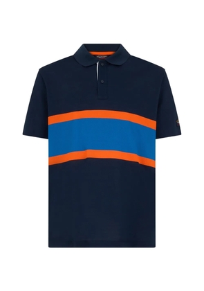 Paul & Shark colour-block cotton polo shirt - Blue