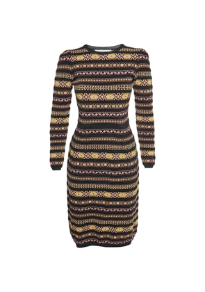 Valentino Garavani Pre-Owned striped midi dress - Black