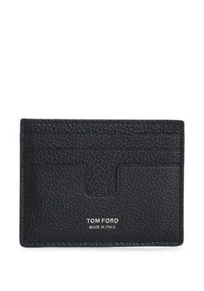 TOM FORD logo-print leather cardholder - Black
