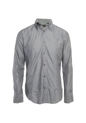 Emporio Armani Pre-Owned striped button-front shirt - Grey