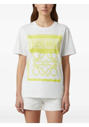Loewe Pre-Owned Anagram print T-shirt - White