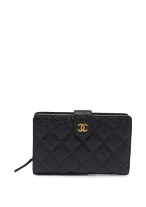 CHANEL Pre-Owned 2016 CC quilted French wallet - Black