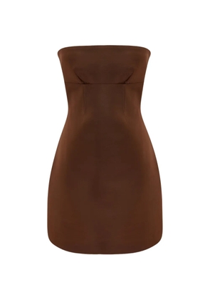 OCCLEUS Liv strapless mini dress - Brown