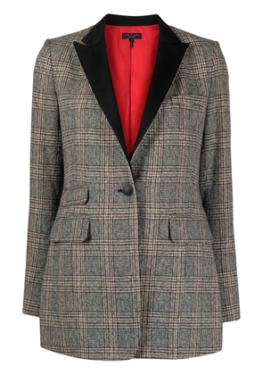 rag & bone plaid-check pattern single-breasted blazer - Brown