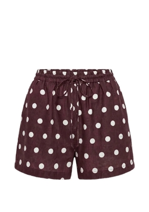 Nicholas Adelaide shorts espresso ivory polka-dot - Brown