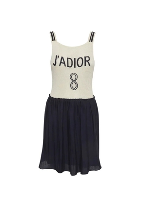 Christian Dior Pre-Owned square-neck mini dress - Neutrals