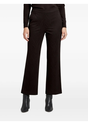 Carolina Herrera Vintage jacquard wide-leg trousers - Black