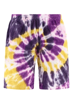 SOUTH2 WEST8 tie-dye elasticated-waistband shorts - Yellow