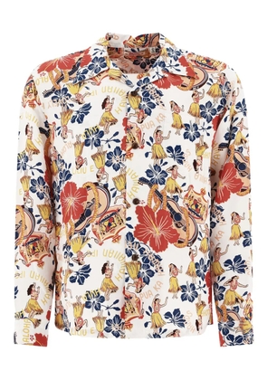 Sun Surf printed shirt - White