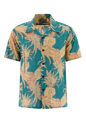 Sun Surf pineapple-print short-sleeve shirt - Blue