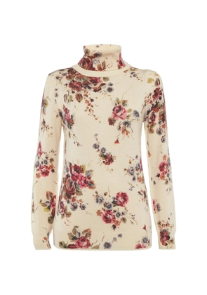 Dolce & Gabbana Pre-Owned floral-print sweater - Neutrals