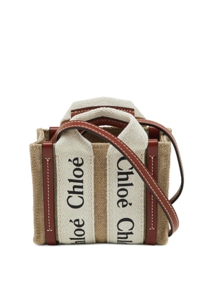 Chloé Pre-Owned Nano Woody tote bag - Neutrals