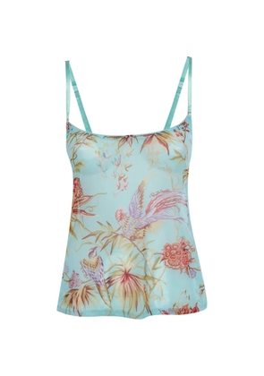 Roberto Cavalli Vintage bird-print camisole - Blue