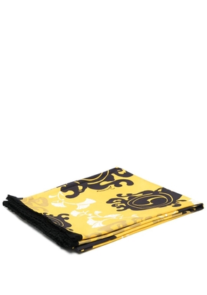 DSQUARED2 graphic-print cotton beach towel - Yellow