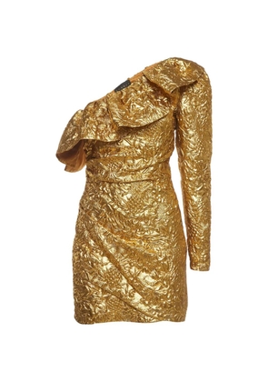 Dundas x Revolve one-shoulder mini dress - Gold
