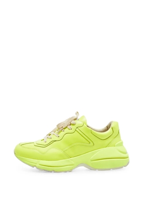 Gucci Pre-Owned Rhyton lace-up sneakers - Yellow