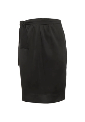 Saint Laurent Pre-Owned side-tie mini pencil skirt - Black