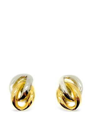 Christian Dior Pre-Owned 1980s knot earrings - Gold