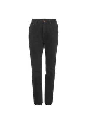 Saint Laurent Pre-Owned 1990s high-waist jeans - Black