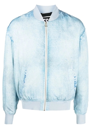 Diesel band-collar bomber jacket - Blue