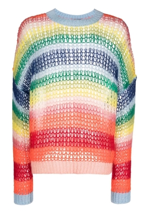 DSQUARED2 striped crew-neck jumper - Blue