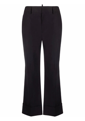 DSQUARED2 cropped turned-up trousers - Black