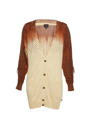 Just Cavalli Vintage printed knit cardigan - Neutrals