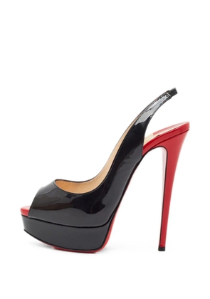 Christian Louboutin Pre-Owned Lady Peep slingback sandals - Black