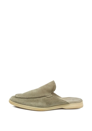 Loro Piana Pre-Owned Babouche Walk suede mules - Neutrals