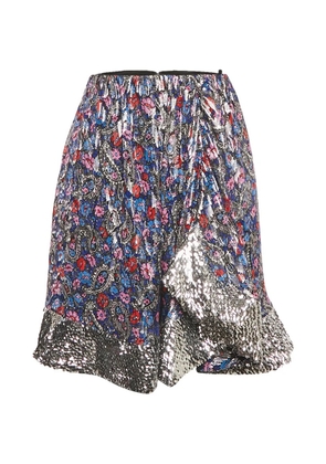 Isabel Marant Vintage sequin-trimmed brocade mini skirt - Black