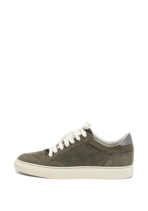 Brunello Cucinelli Vintage low-top suede sneakers - Green