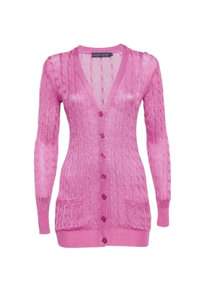 Ralph Lauren Vintage cable-knit cardigan - Pink