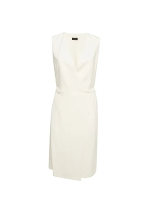 JOSEPH sleeveless wrap mini dress - White